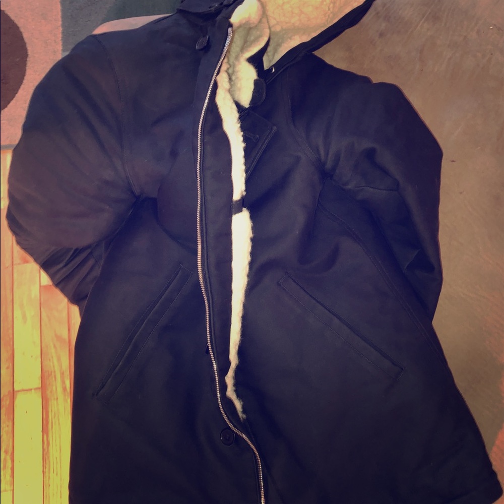 Sandro Parka wool dark grey - barely used